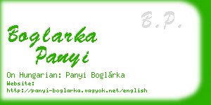 boglarka panyi business card
